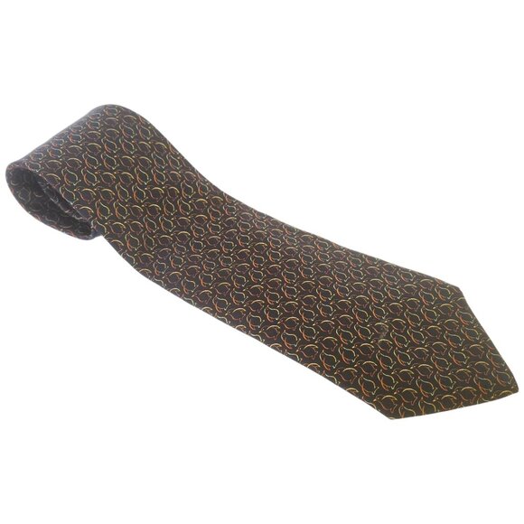 Salvatore Ferragamo Penguin Print Black Multicolor Silk Tie - Picture 3 of 9